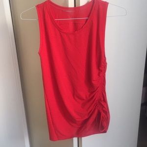 Athleta tank top with ruched side tie